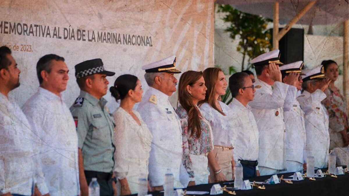 Mara Lezama expresó su reconocimiento a los marinos por su dedicación diaria en la preservación de los intereses nacionales y de Quintana Roo
